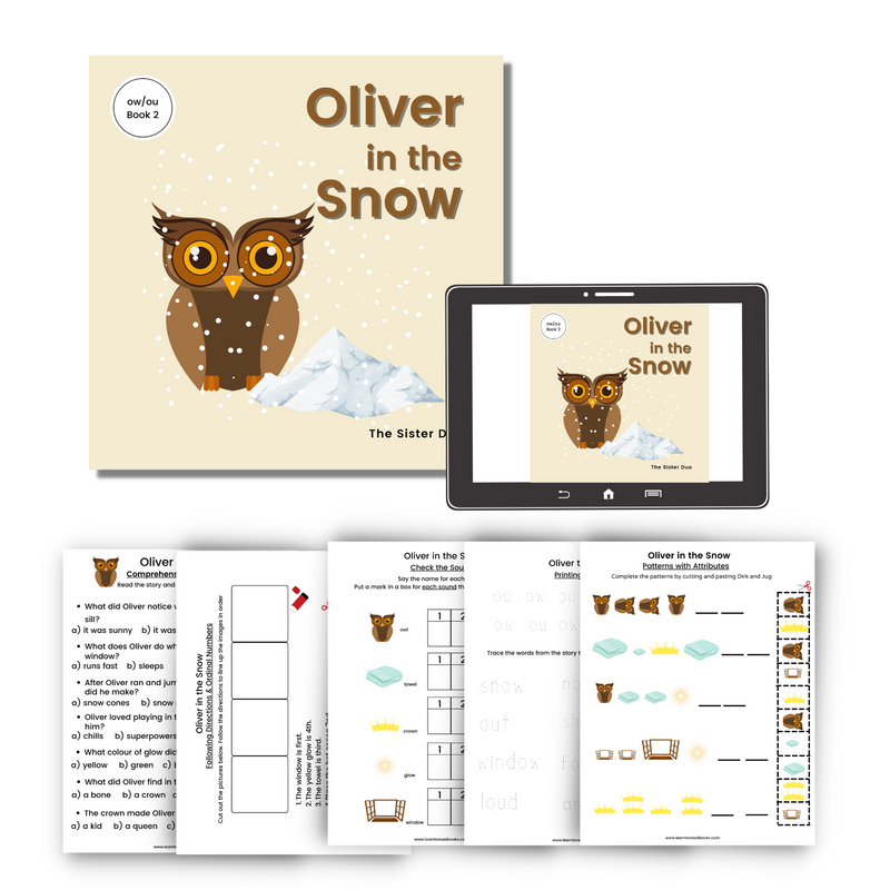 Oliver the Owl Series - 5 Paperback books & Ebooks with 25 digital worksheets