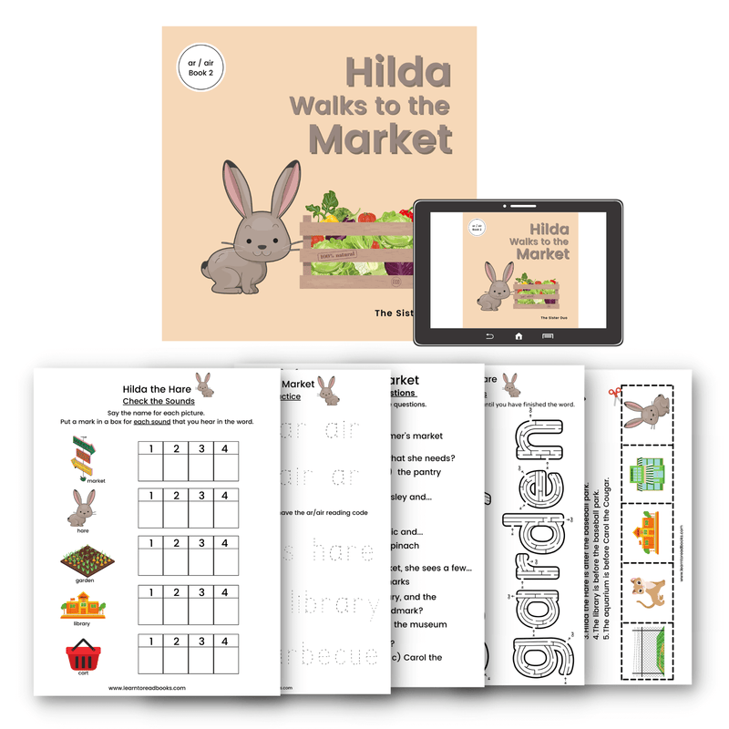 Hilda the Hare Series - 5 Paperback books, 5 ebooks with 25 digital worksheets