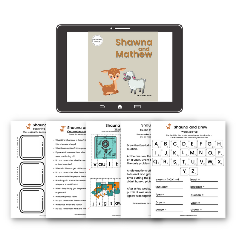 Shauna the Fawn Ebook Series - 5 books & 25 Worksheets