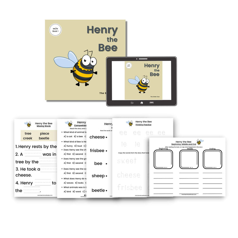 Henry the Bee Paperback Series with ebooks included - 5 books/5 levels
