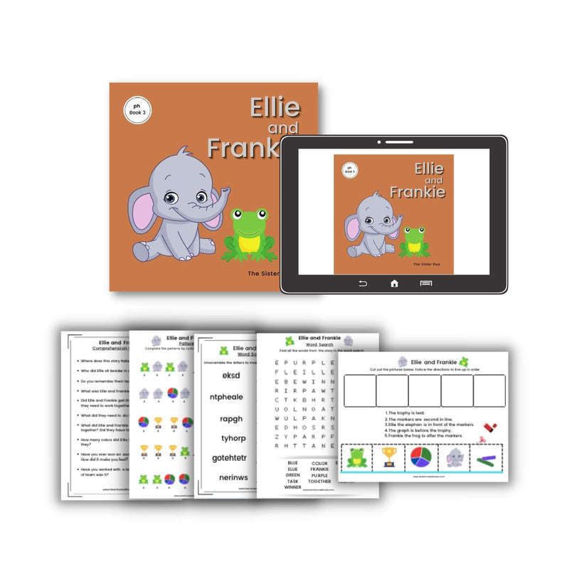 Ellie the Elephant Series - 5 Paperbacks & 5 Ebooks with 25 Worksheets